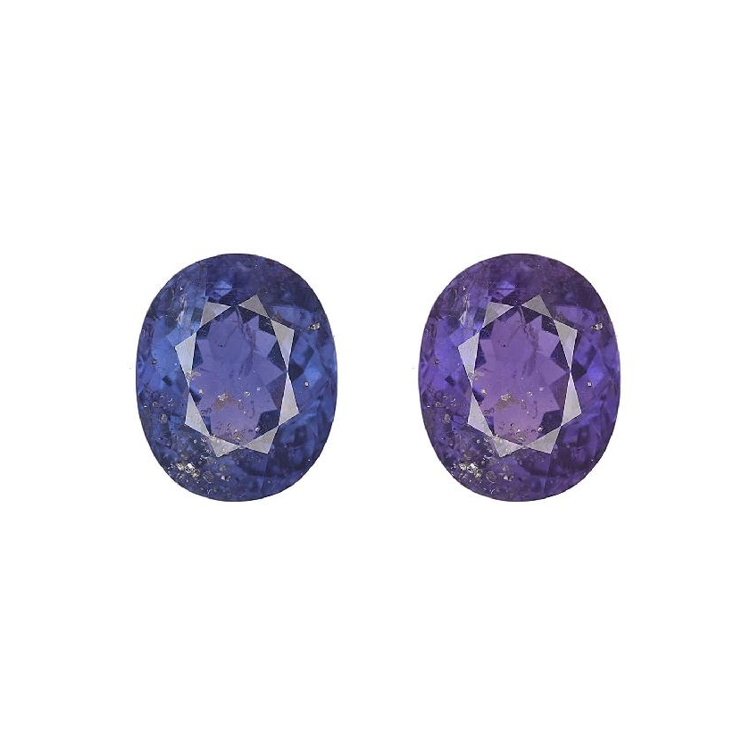 8.53 carat natural no-heat color-changing blue sapphire platinum ring with diamond accents, GIA certified