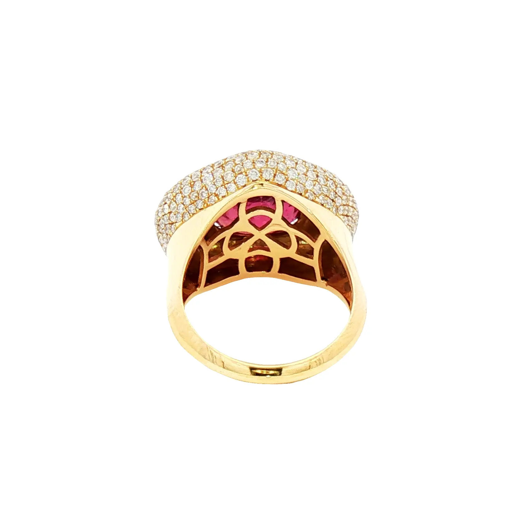 Luxury 6.25 Carat No-Heat Ruby Oval Ring, Transparent Untreated Ruby with 2.07 Carats Diamonds in 18K Gold, 12g Gross Weight
